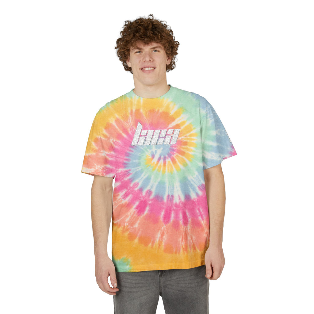 LACA 2K26  (Embroidery) Oversized Tie-Dye T-Shirt